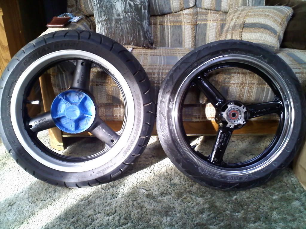 Polishing the lips on stock rims...Prject... Suzuki SV650 Riders Forum