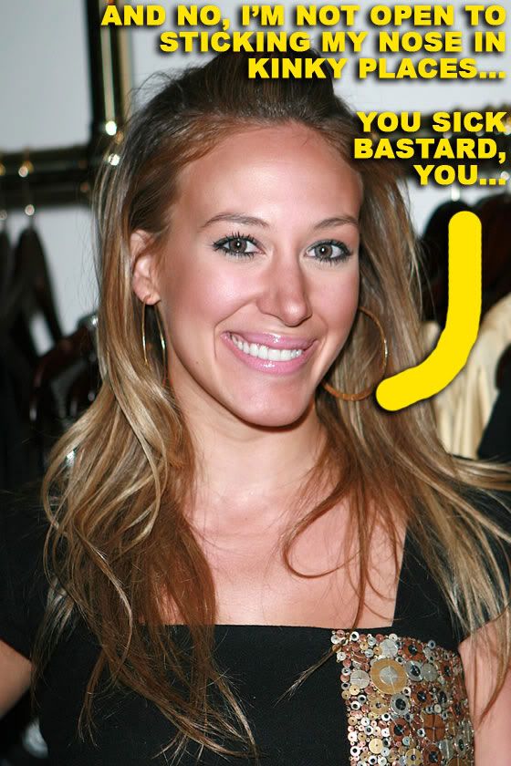 Haylie Duff Her Gucci Nose a Foley Corinna Store Opening