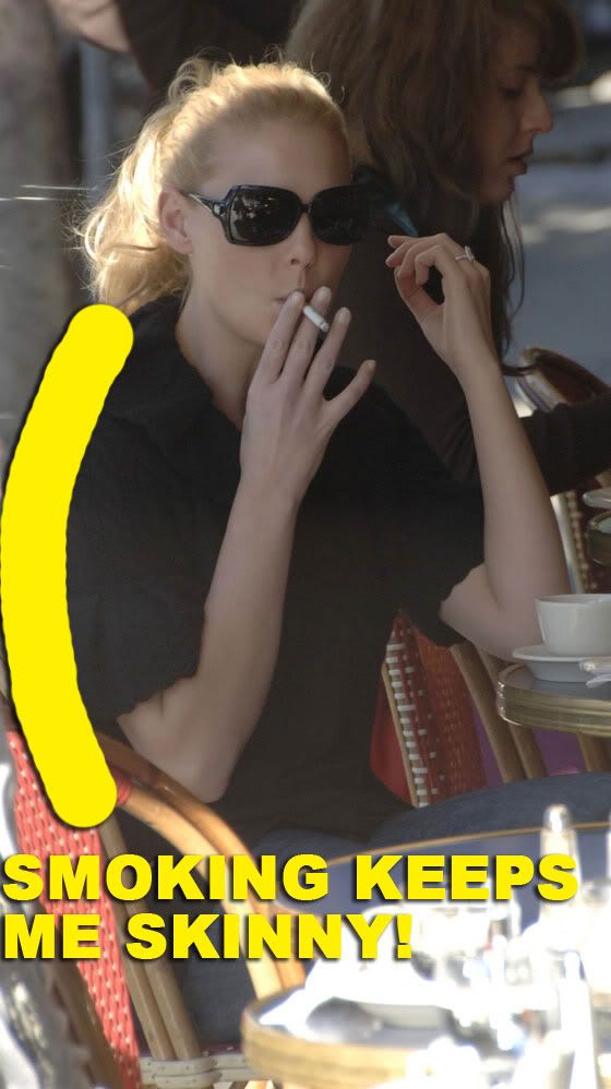 Katherine Heigl NOT Smoking!