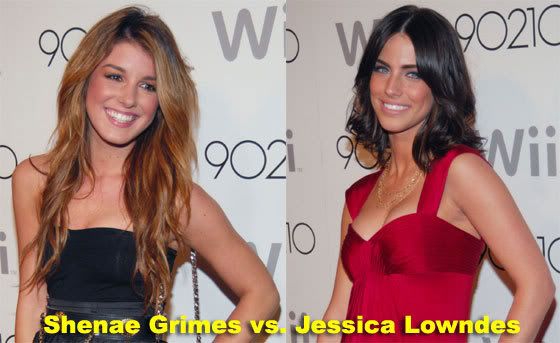 Anyways I matchedup Shenae Grimes and Jessica Lowndes since we 39ve recently