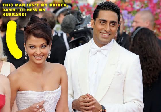 bastardly.com thinks Abhishek Bachchan is Aishwarya Rai's driver...