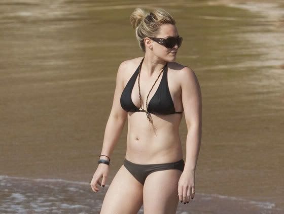  but sadly Hilary Duff's bikini bod has literally no shape whatsoever
