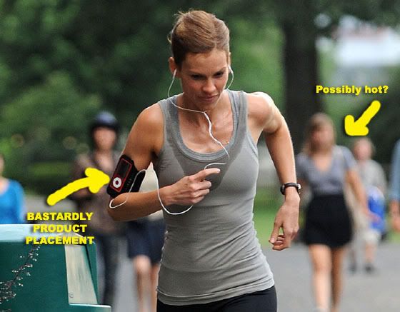 hilary swank running