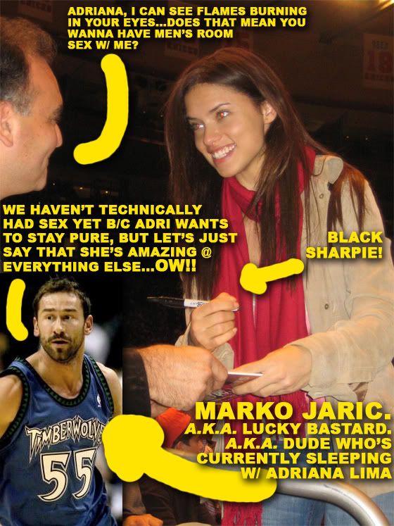 When Marko Jaric started dating Adriana Lima last month two things could've