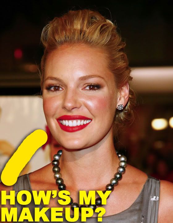 Jane Katherine Heigl who has made a career out of being a bridesmaid but