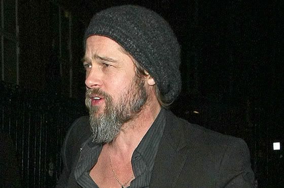 brad pitt beard beads. Brad Pitt Long Beard