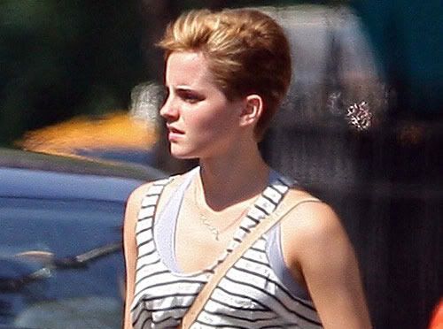 emma watson short hair pics. Emma Watson amp; Her Short Hair