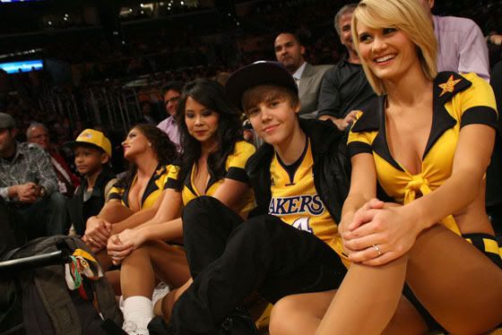 justin bieber and jaden smith lakers. Justin Bieber amp; Jaden Smith