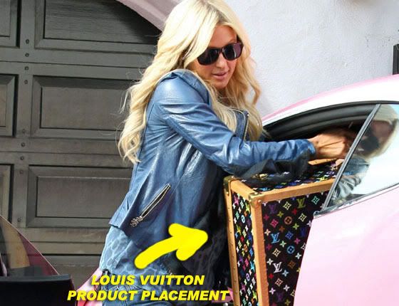 Paris Hilton Films "Put Wardrobe Case In Car" Scene For Reality TV