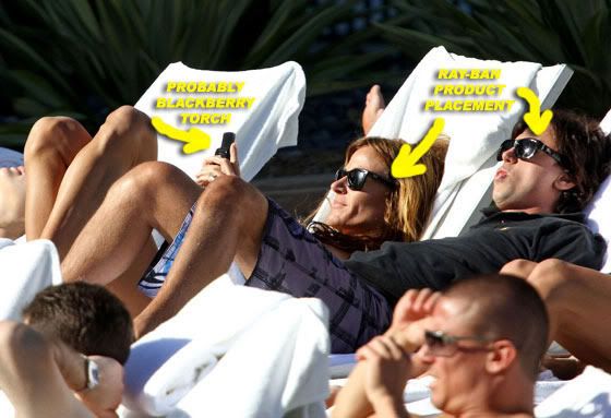 Kelly Bensimon Her Friend Wore RayBans By The Pool