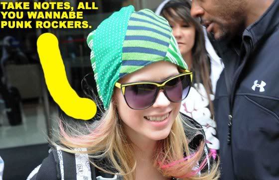 Avril Lavigne Rocker. Avril was spotted in Scotland