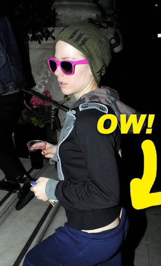 Avril Lavigne Sticks Tongue Out Cameras