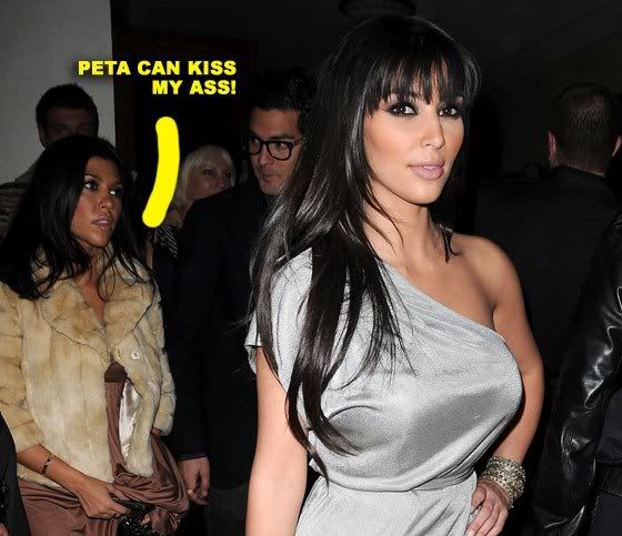 Just because Khloe Kardashian did a nude PETA ad doesn't mean sister