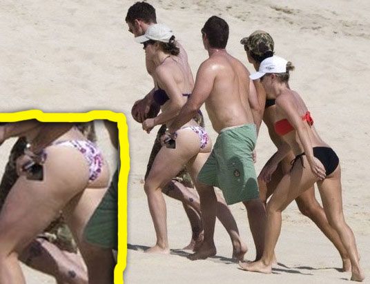 Jessica Biel Shows Off Her Big Bikini Ass in Mexico