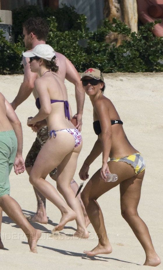 Jessica Biel Shows Off Her Big Bikini Ass in Mexico