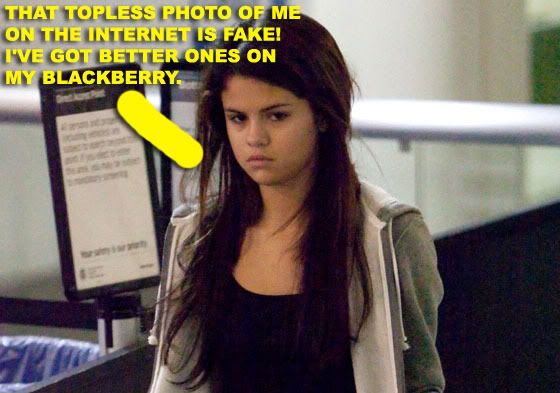 Last week there was a fake photoshopped topless photo of Selena Gomez 