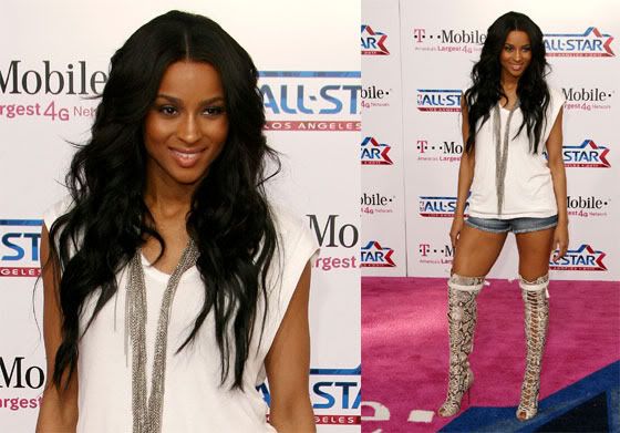 ciara 2011 pictures. Ciara @ 2011 NBA All-Star Game