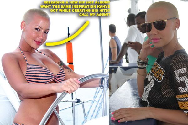 Of course Amber Rose's claim to fame is none other than Kanye West