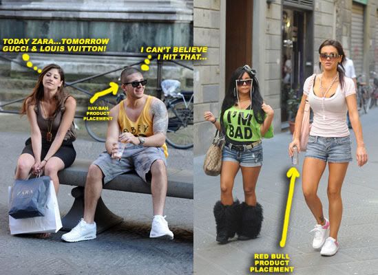 pictures of jersey shore cast in italy. as the quot;Jersey Shorequot; cast