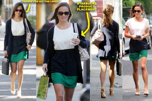 By the looks of these pics it's more than obvious that Pippa spent at least