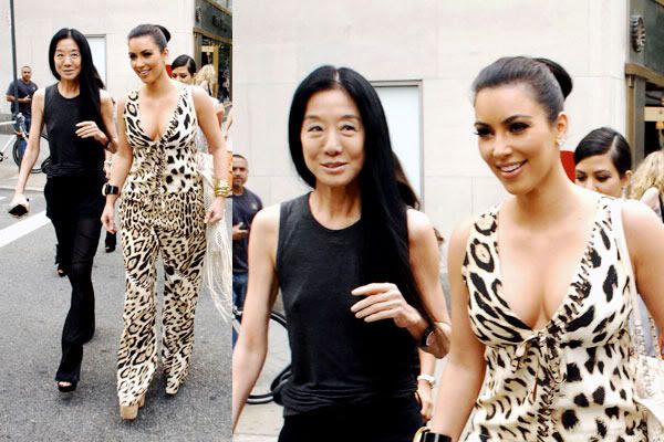 NYC Kim Kardashian Consults Vera Wang For Bootilcious Wedding Dress