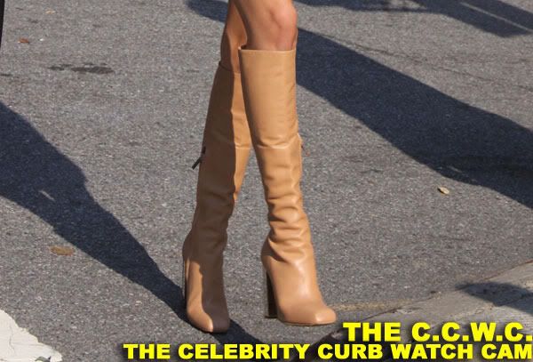 Curb Watch Rosie Huntington Also Leads w Right Foot Stepping Up Curb