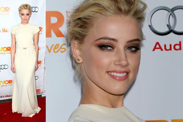  Amber Heard was in attendance during last night's annual Trevor Live 