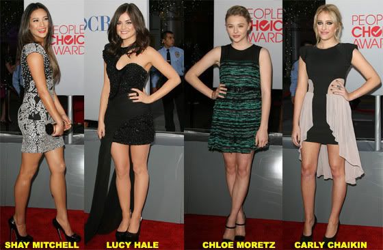 Photo Credit WENN Some of the nonCBS winners included Chloe Moretz for the Photo Credit WENN Some of the nonCBS winners included Chloe Moretz for the