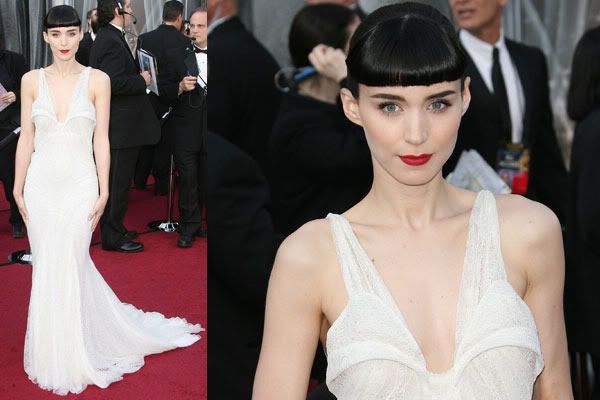 Some might see this look as classy but Rooney Mara is simply too pasty for 