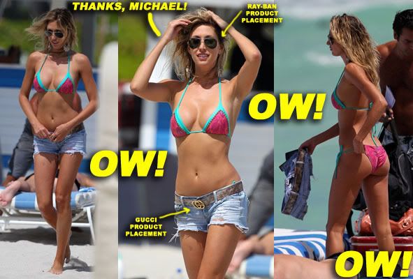 afternoon as Michael Bay's former sextoy Lauren Stoner was seen at the