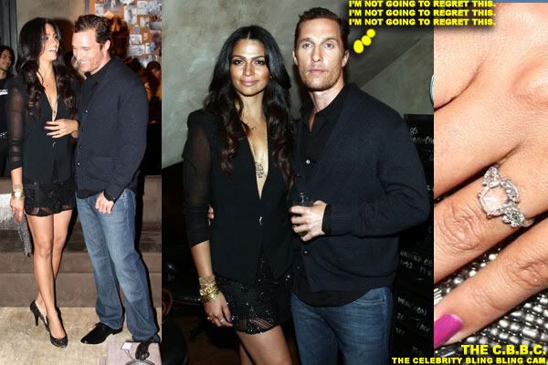 Matthew McConaughey 39s BabyMomma Camila Alves Shows Off Her Engagement Ring