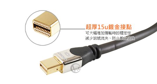 LINDY 林帝 CROMO mini-DisplayPort公 對 mini-DisplayPort公 1.3版 數位連接線 01