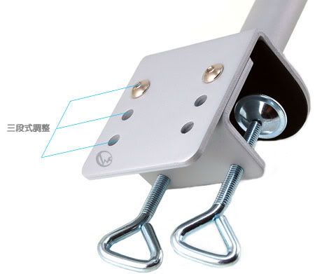 LINDY 林帝 台灣製 中鋼鋼材 C型夾鉗式 螢幕架專用支桿 40692, 40693 02