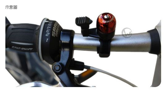INNOVITY 經典造型 迷你 自行車專用 免工具安裝 束帶式 手撥銅鈴鐺 [IN-ABB-P] 02