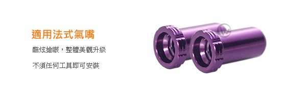 INNOVITY 子彈型 鋁合金 台灣製 自行車 法式氣嘴蓋 4入 IN-VC-02F 02