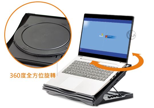 JetArt 捷藝 CoolStand Pro 360度旋轉 筆電散熱器 NPA180 02