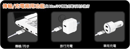 Jetart 捷藝 Apple認證 耐拉拔 強化設計 Lightning (8pin) USB傳輸線 1m (CAA100) 02