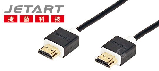 JetArt 捷藝 4.0mm 超細線徑 A公對A公 HDMI 1.4 傳輸線 1.2m 02