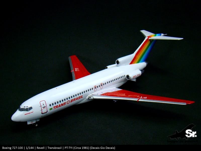 Hangar de Plástico | Boeing 727-100 | Transbrasil