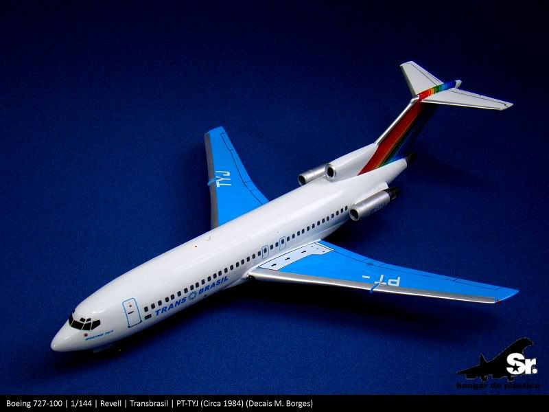 Hangar de Plástico | Boeing 727-100 | Transbrasil