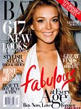 Lindsay Lohan cover girl of Harper’s Bazaar Magazine
