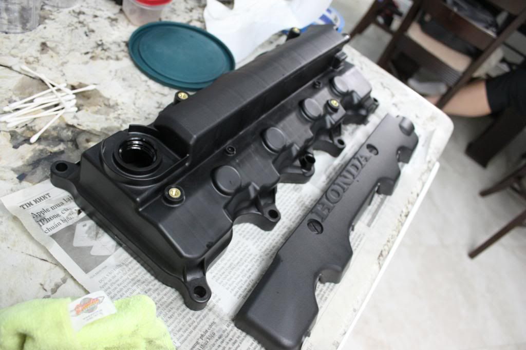 Paint your R18 Valve Cover the RIGHT WAY!!!! (VHT Wrinkle Black Paint