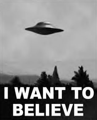 I want to believe