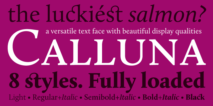 calluna,free font,font,font preview