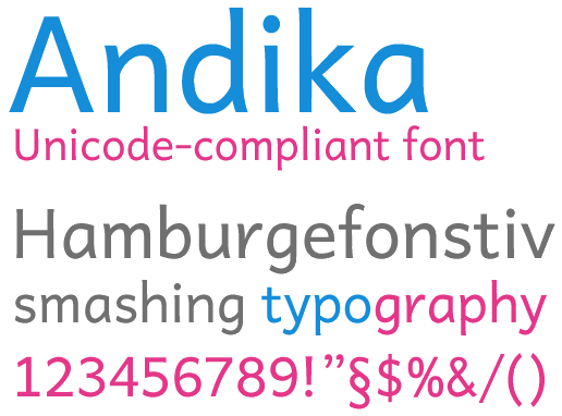 andika basic,free font,font preview