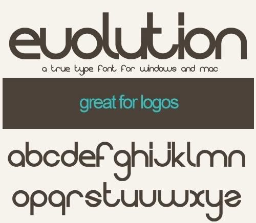 evolution true type font preview