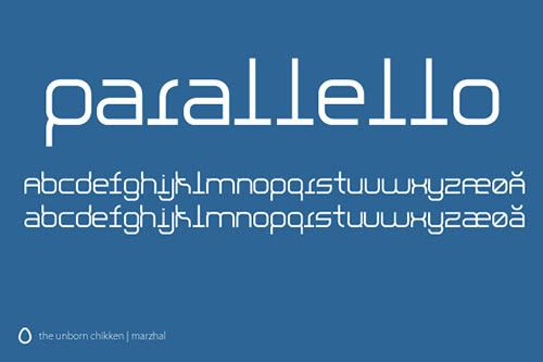 parallello font preview,free font