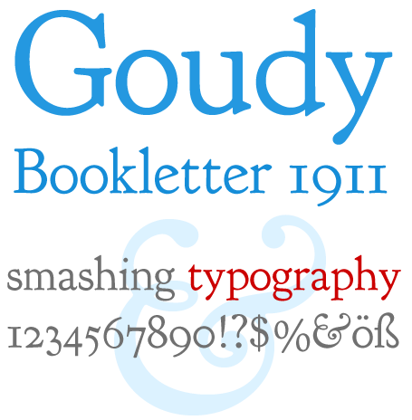 Goudy Bookletter 1911,free font,font,font preview