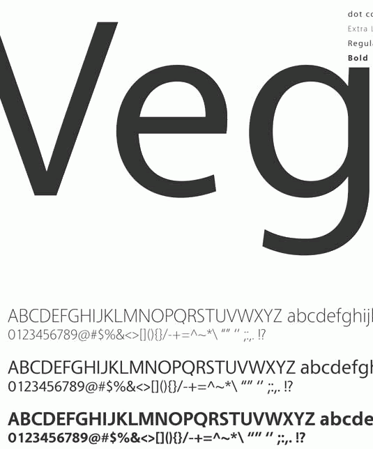 vegur,free font,font,font preview