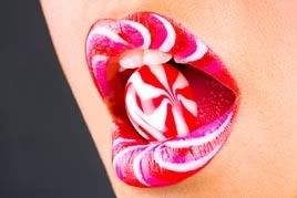 peppermint candy lips